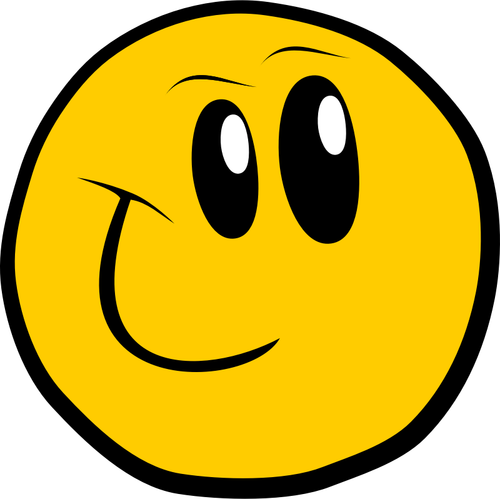 Of A Smiling Yellow Emoticon Clipart