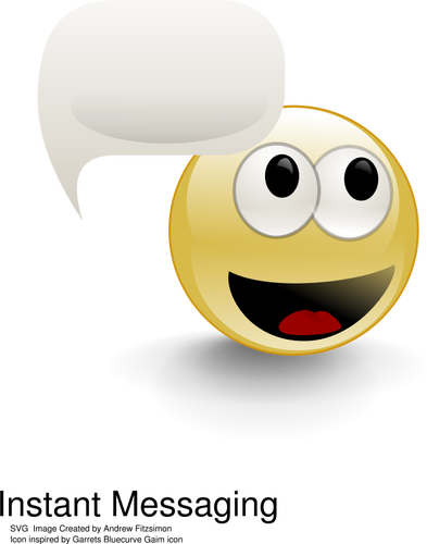 Of Emoticon With Talking Bubble Clipart