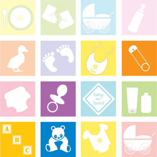 Baby Icons And Symbols Clipart