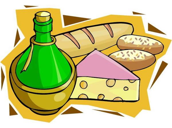 Italian Dinner With Bread Hd Image Clipart