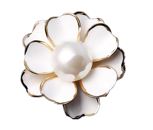 Love Jewellery Pearls Camellia Brooch Pearl Imitation Clipart