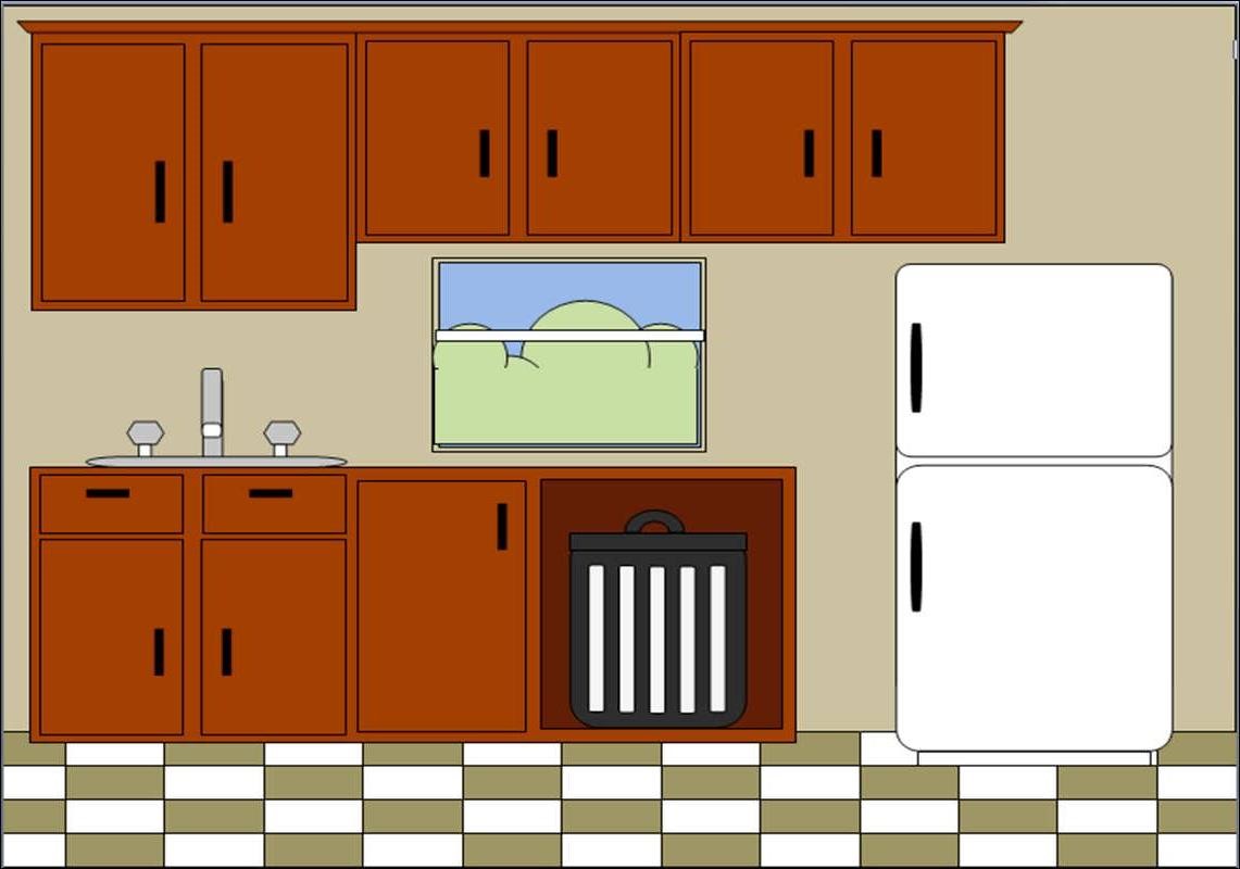 Open Kitchen Cabinet Justcents Club Clipart Clipart