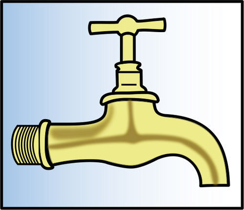 Of Old Style Water Tap Clipart