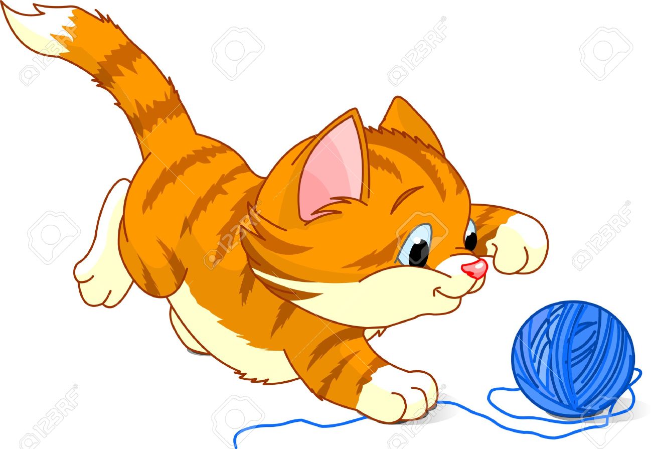 Kitten With Yarn Png Images Clipart