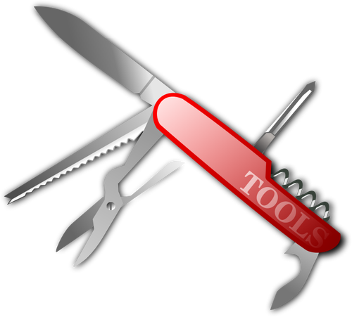 Swiss Army Knife Photorealistic Clipart