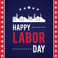 Happy Labor Day Design Vector Image 5 Clipart