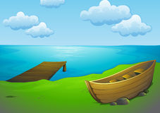 Drawing Boat On The Lake Illustration Megapixl Clipart