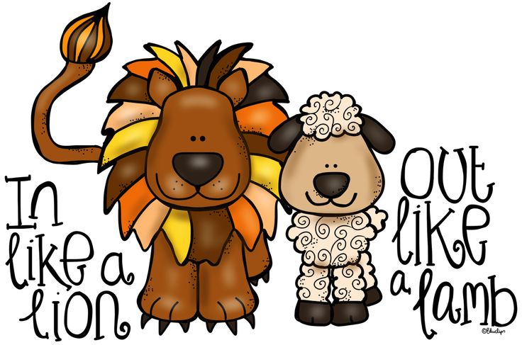 March Lion And Lamb Image Clipart Clipart