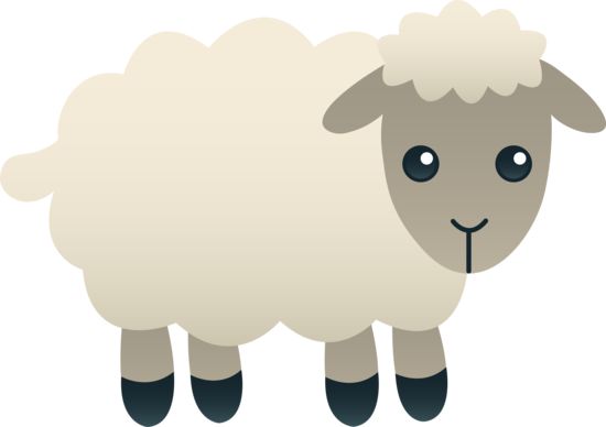 Sheep Lamb Black And White Images Clipart