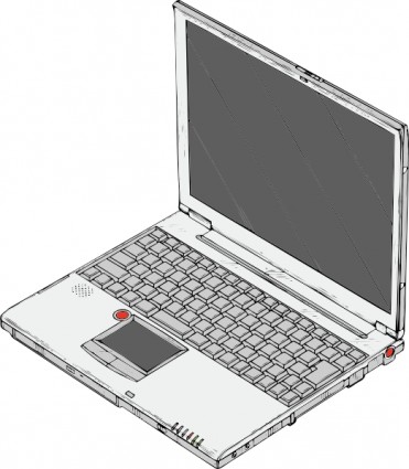 Laptop Vector In Open Office Drawing Svg Clipart
