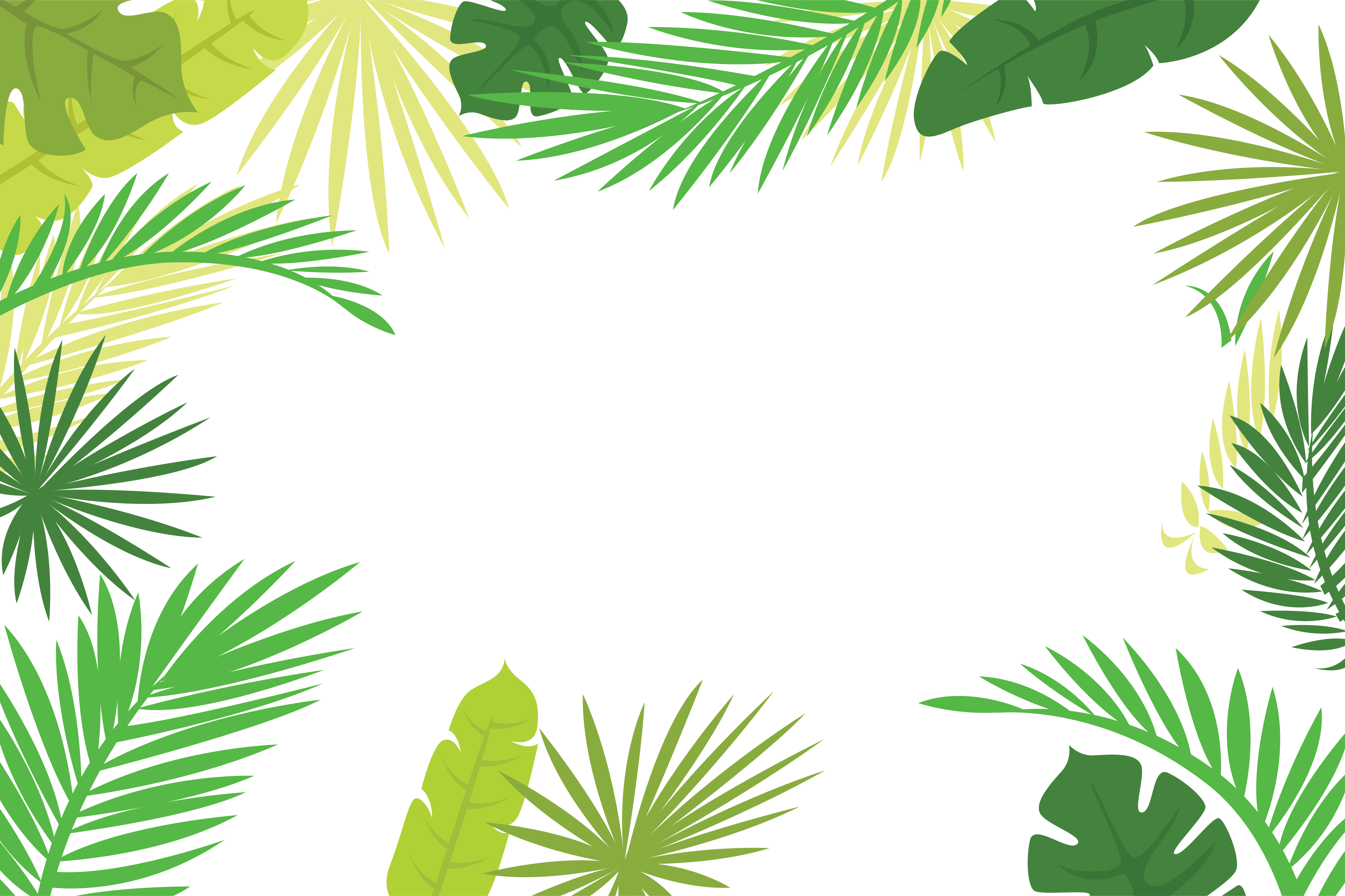 Download Leaf Text Illustration Arecaceae Palm Branch Border Clipart PNG Fr...