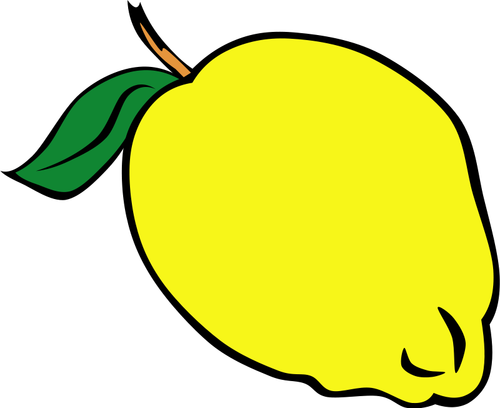 Lemon Or Lime With Leaf Clipart
