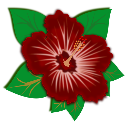 Deep Red Flowers Clipart