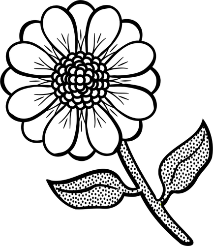 Of Spotty Stem Flower Clipart