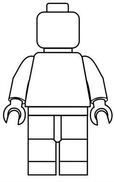 Lego Printable Mini Figure Coloring Page For Clipart