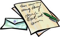 Riting Letter Transparent Image Clipart