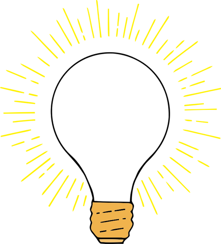 Light Bulb Or An Idea Symbol Clipart
