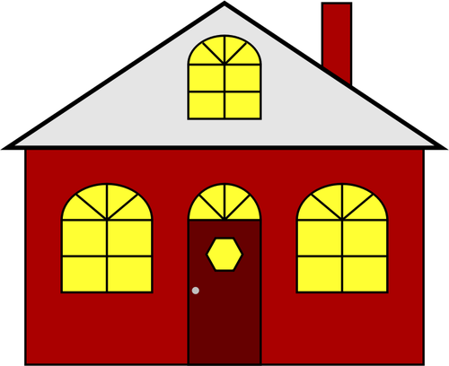 Lighted House Clipart