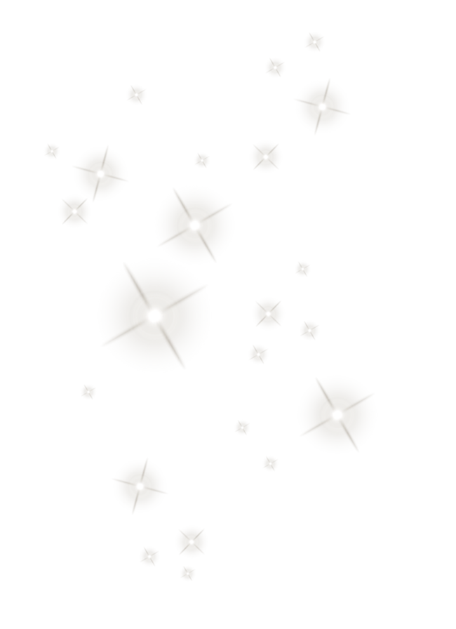 Light Wing Stars Floating White Cloud Clipart