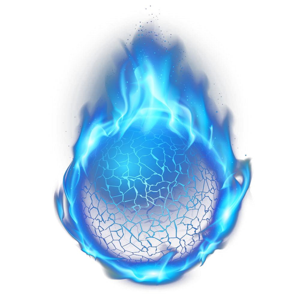 Fire Light Blue Flame Balls HD Image Free PNG Clipart