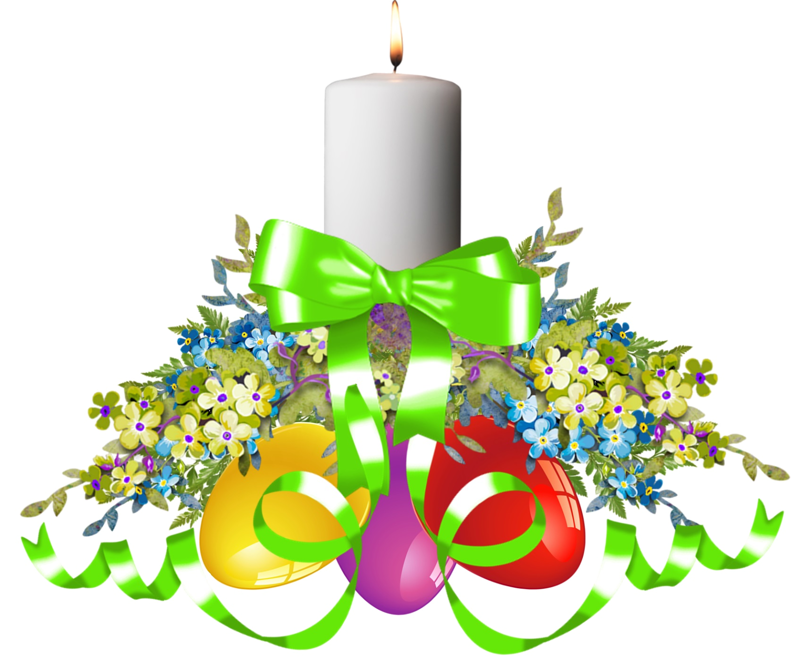 Ornament Tree Day Lighting Greetings Easter Christmas Clipart