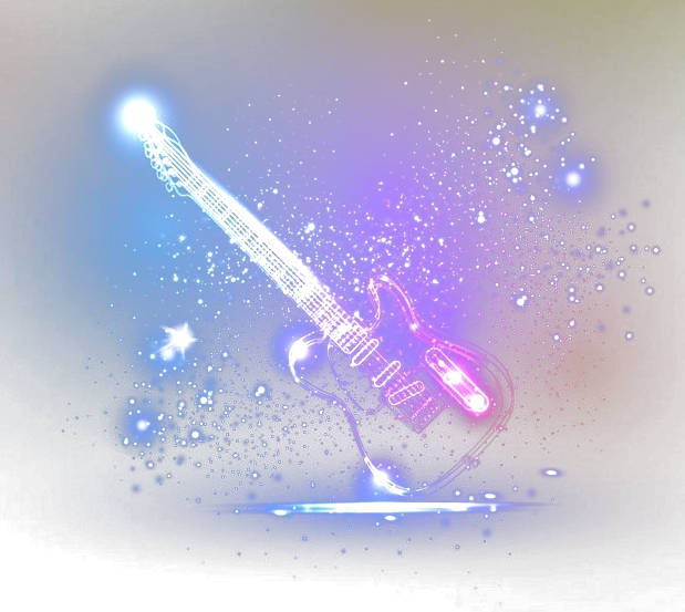 And Guitar Light Fundal Translucency Transparency Stage Clipart