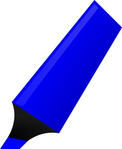 Of Blue Highlighter Clipart
