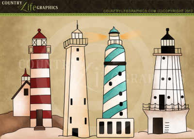 Country Life Graphics Lighthouse Png Image Clipart