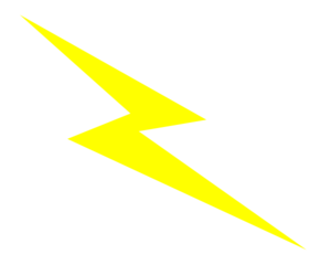 Lightning Bolt Green Lighting Bolt At Vector Clipart