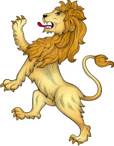 Advanced Lion For Custom Coat Of Arms Clipart