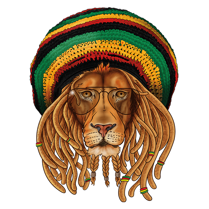 Rastafari Judah Of T-Shirt Lion Hat Clipart