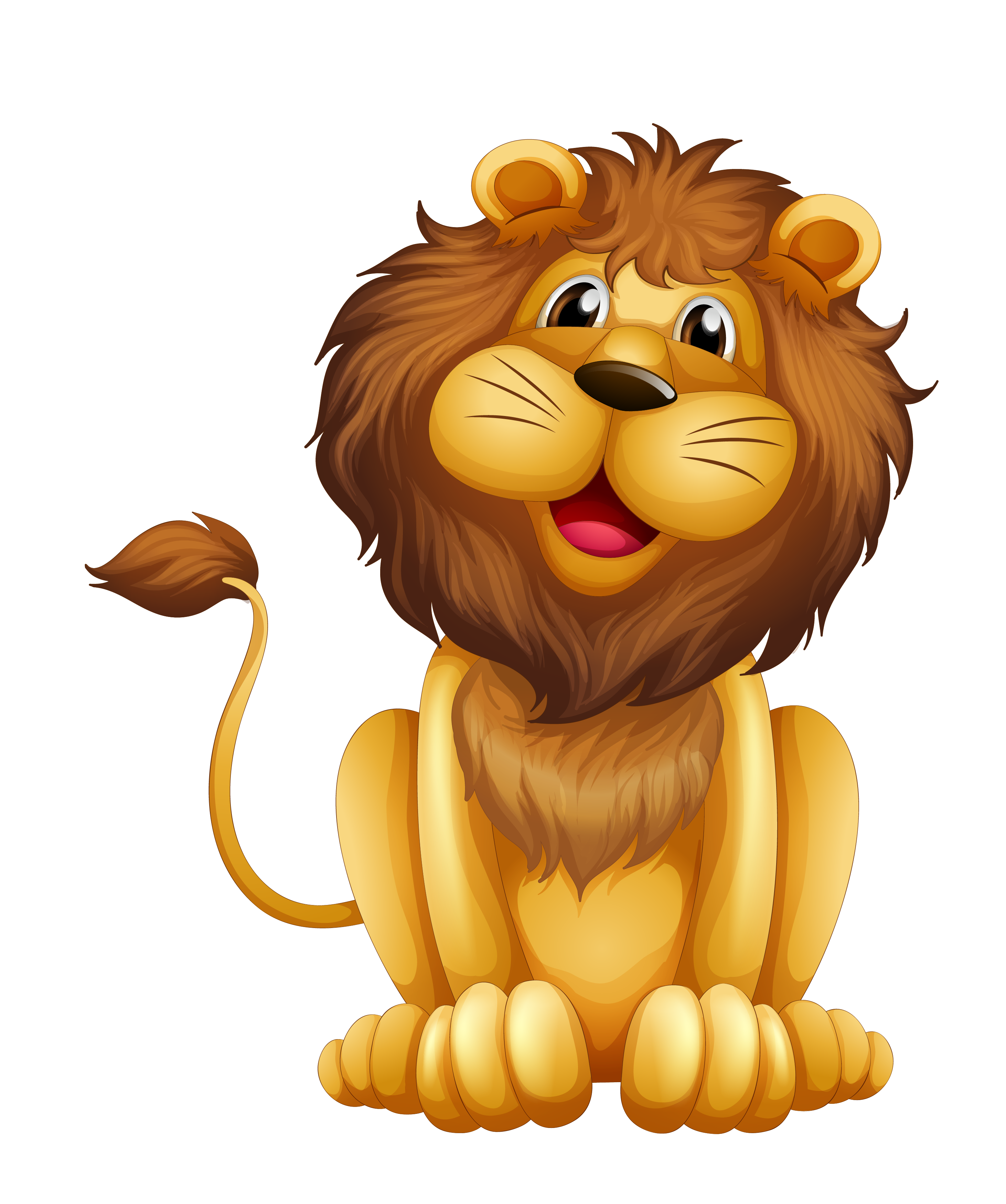 Material Illustration Royalty-Free Lion Vector Stock Clipart