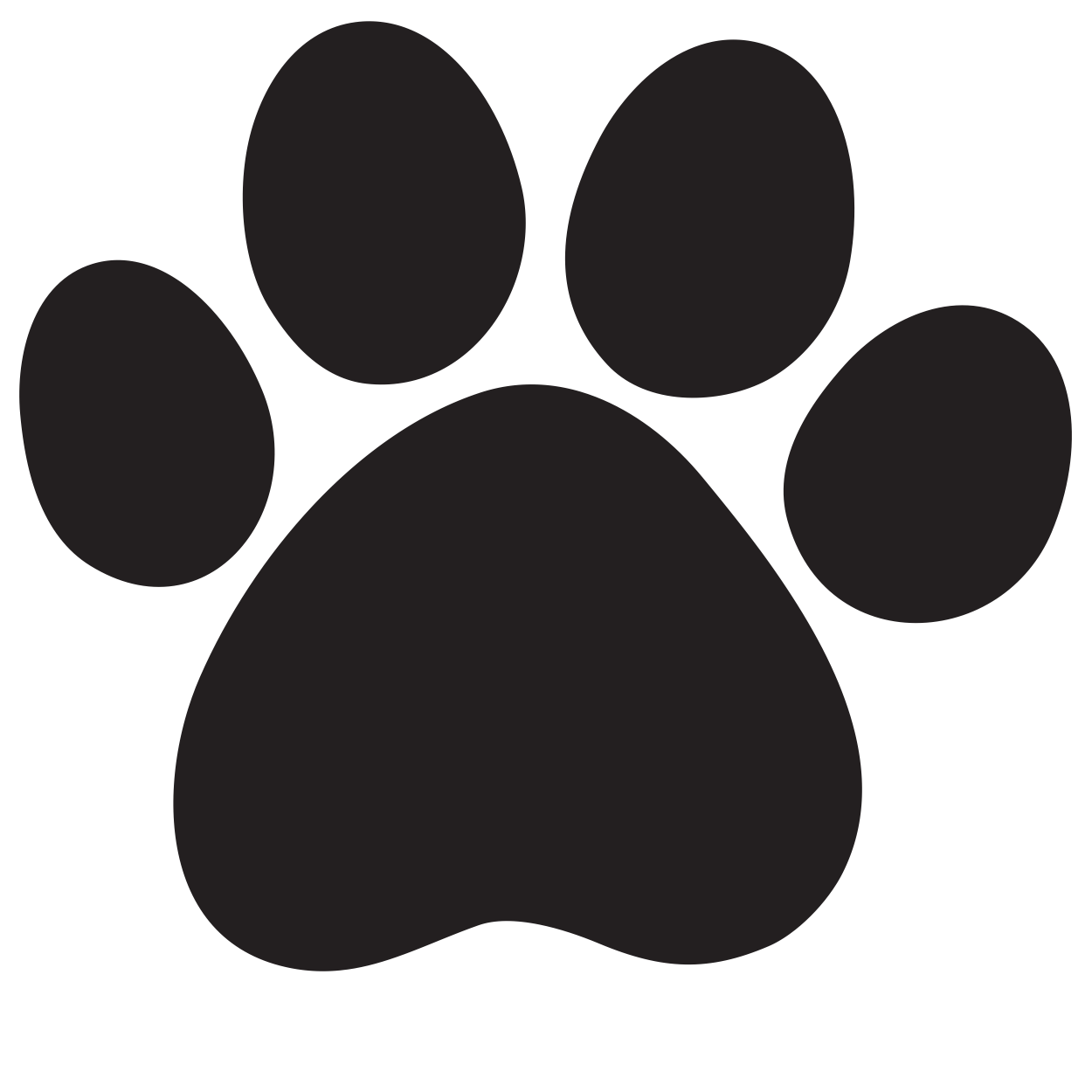 Download Clipart Icon - Paw Dog Cat Cougar Lion Print.