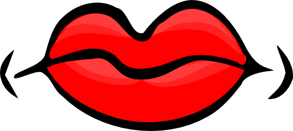 Red Lips At Vector Png Image Clipart