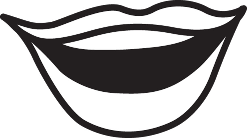 Lips Black And White Lips Mouth Clipart