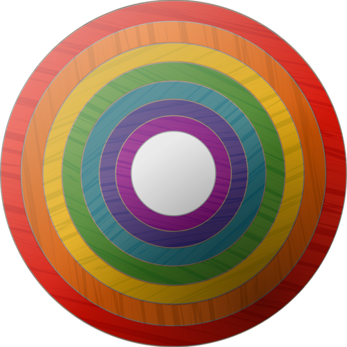 Of Rainbow Button With Wooden Texture Clipart
