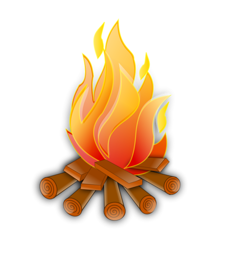 Of Wooden Fire Clipart