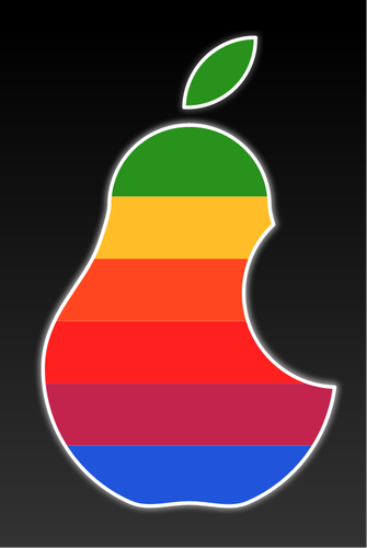 Of Multi Color Pear Logo Clipart