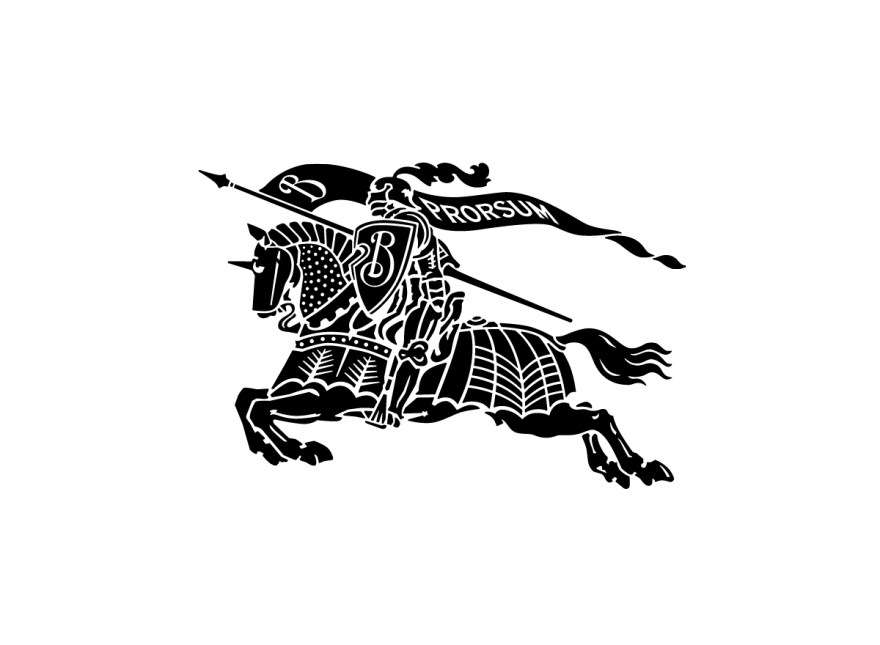 Burberry Fashion Knight Vector Logo Clothing Clipart