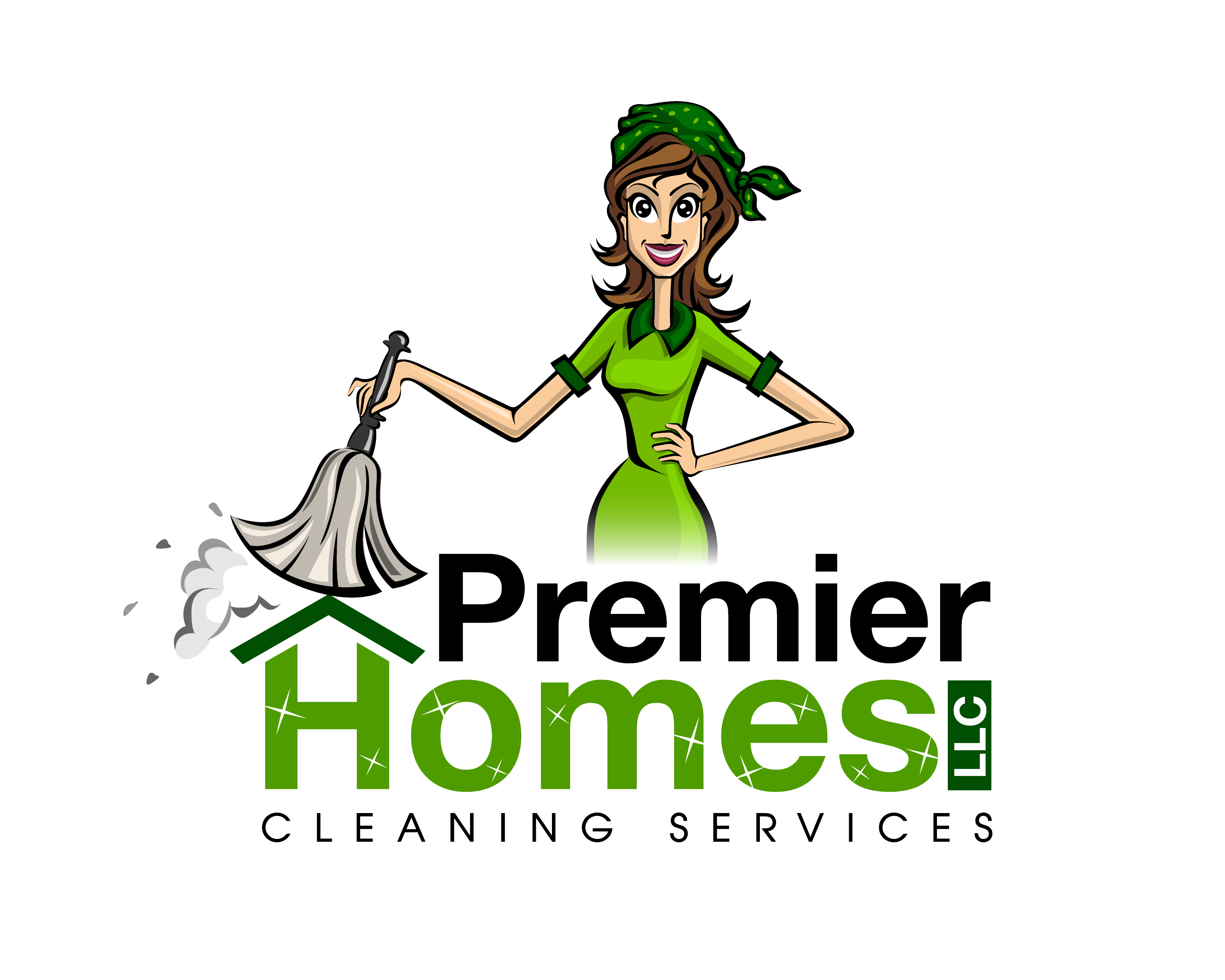 Homes Service Premier Illustration Maid Cleaning Services Clipart