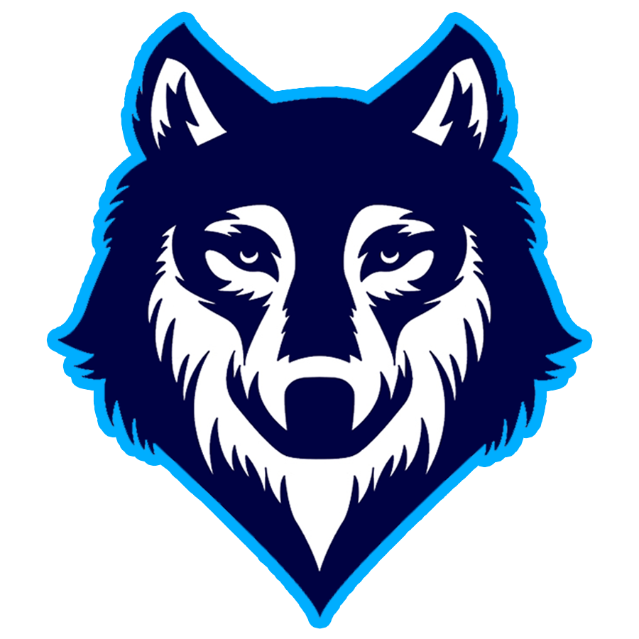 Blue Gray Wolf Drawing Logo Free Download PNG HQ Clipart