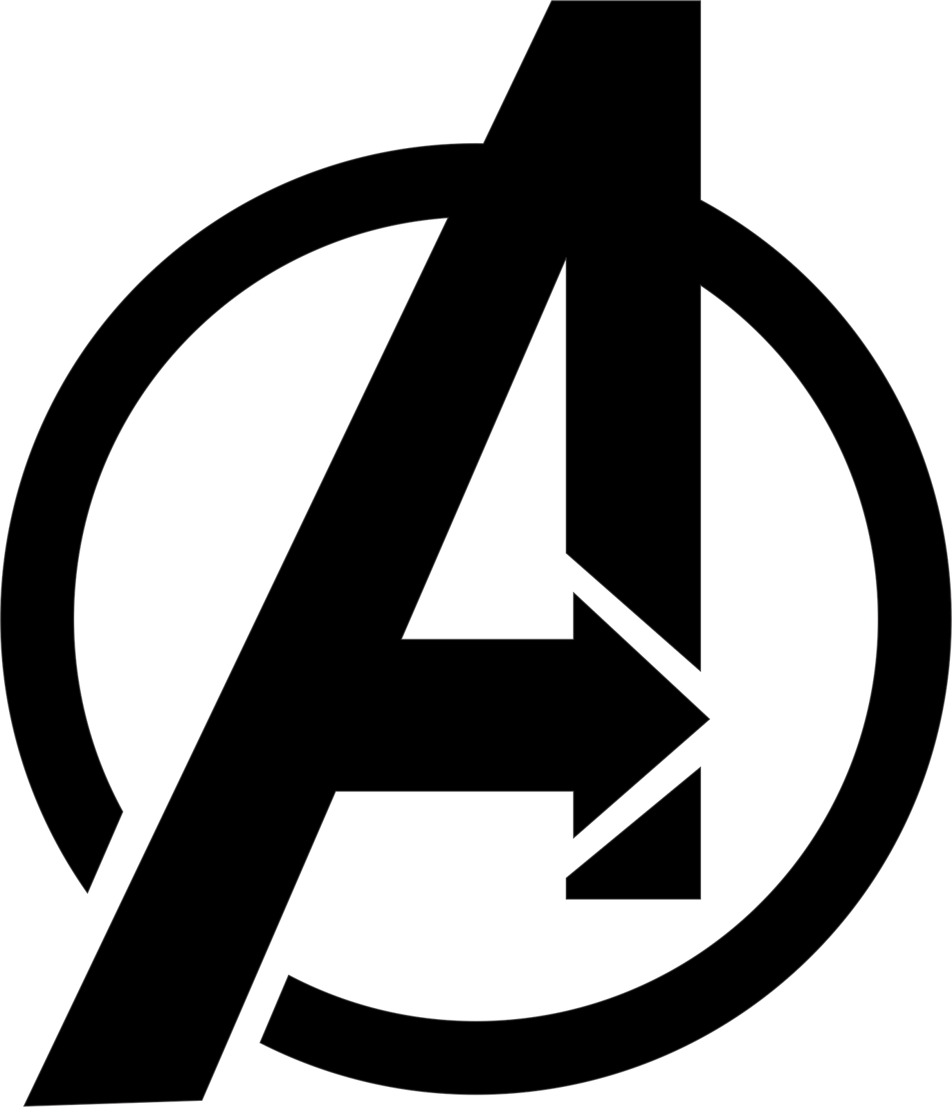 America Universe Cinematic Logo Captain Avengers Marvel Clipart