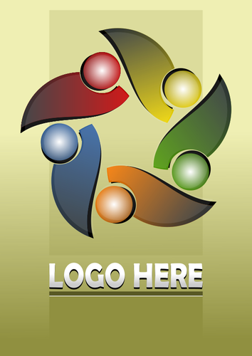 Of Pastel Colored Logo Idea Clipart