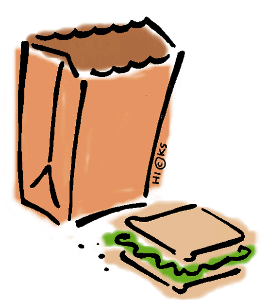 Bag Lunch In Color Gallery Clipart Clipart