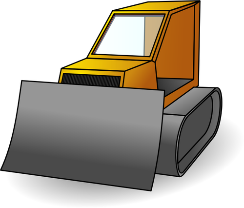 Of Yellow Bulldozer Clipart