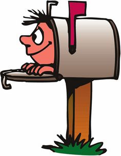 Mailbox Post Office Worker Carrier Delivering Mail Clipart