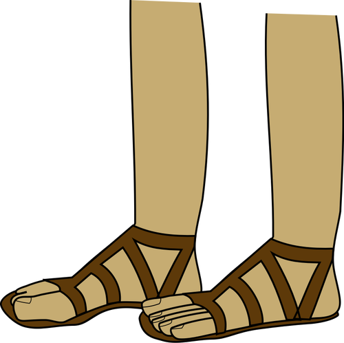 Feet In Sandals Clipart