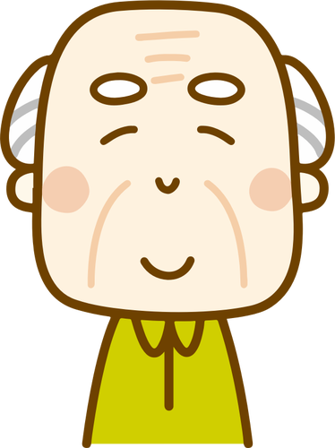 Smiling Old Man Clipart