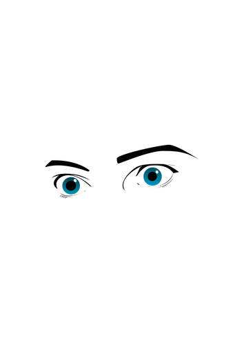 Of Surprised Human Eyes Look In Color Clipart