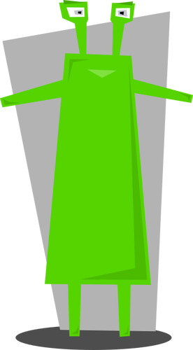 Of Green Humanoid Side Table Clipart